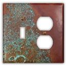 Sierra 1 Toggle 1 Outlet Copper Wall Plate
