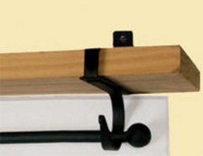 Wrought Iron Curtain Shelf Brackets