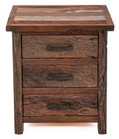 Copper Canyon 3 Drawer Barn Wood Nightstand