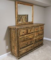 Rural Root 10 Drawer Weathered Dresser--Vintage Whiskey finish