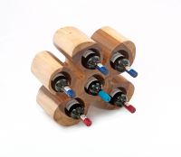 Exotic Wood Wine Bottle Rack