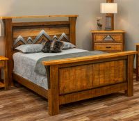 Mountain Horizon Barnwood Bed