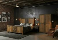 Reclaimed Wood Bed: Some lifestyle images are created with AI for visualization purposes. Crafted from natural solid wood, each piece is unique and will vary.