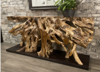 Naturally Rustic Teak Root Console Table
