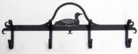 Wrought Iron Loon Coat Bar