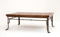 Rustic Santa Fe Turquoise Inlay Mesquite Coffee Table
