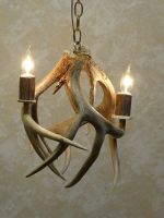 Two Light Whitetail Chandelier