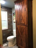Sawmill Barn Door Barnwood Linen Closet - American Chestnut Finish