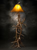 Real Elk Antler Floor Lamp