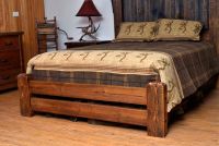 Adventure Mountain Timber Frame Two Rail Horizontal Footboard