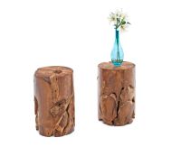 Organic Wood Side Tables