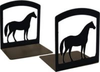 Wrought Iron Horse Book Ends