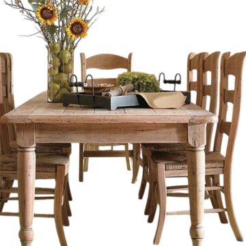 Distressed Wood Farmhouse Dining Table