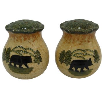 Black Bear Salt & Pepper Set