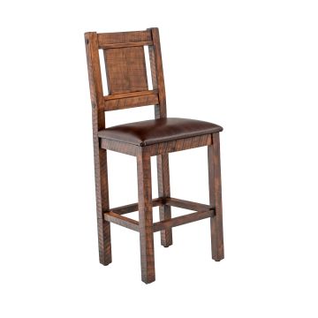 Western Winds Bar Stools in Antique Barnwood Finish
