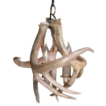 Two Light Whitetail Chandelier