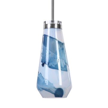 Windswept Blue & White Mini Pendant