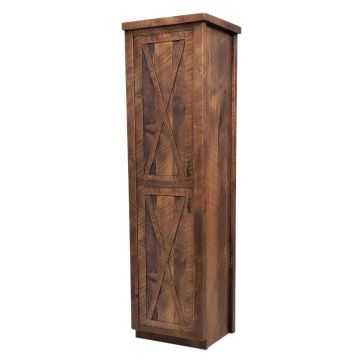 Sawmill Barn Door Barnwood Linen Closet - Antique Barnwood Finish
