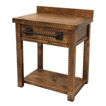 Sawmill Rough Sawn Open Vanity