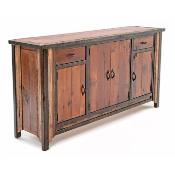 Touch of the West 4 Door 2 Drawer Barn Wood Sideboard
