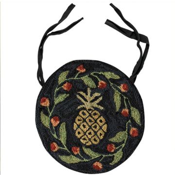 Pineapple Hooked Chair Pad