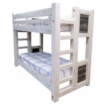 Catalina Cottage Barnwood Panel Timber Bunk Bed