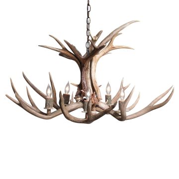 Tamarack Mule Deer Chandelier (5 Lights)