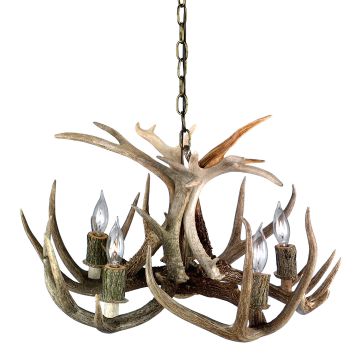 Whitetail Deer Chandelier (5 Lights)