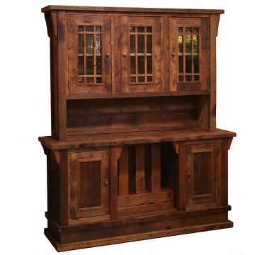 Stony Brooke Rustic Reclaimed Entryway Sideboard & Hutch