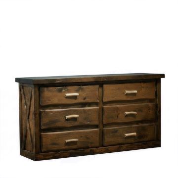 Antler & Barnwood 6 Drawer Dresser