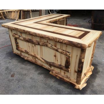 Beaver Creek Aspen Rustic Executive "L" Desk