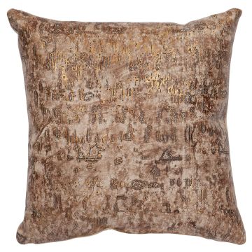 Allure Embossed Leather Decor Pillow