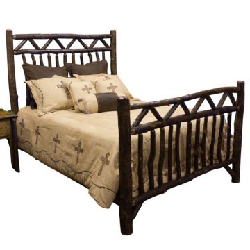 Real Hickory Arizona Log Bed