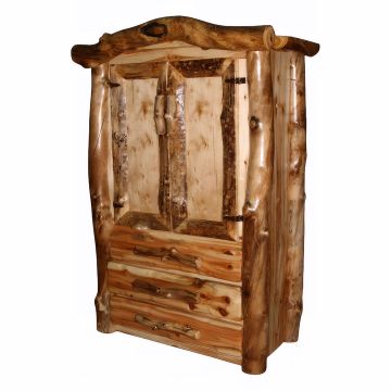 Aspen Lodge 3 Drawer Log Armoire