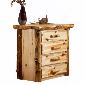 Aspen Lodge 4 Drawer Log Chest