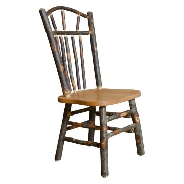 Saranac Rustic Hickory Wagon Wheel Dining Chair