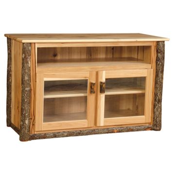 Hickory Log TV Stand