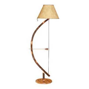 Hickory Bow & Arrow Floor Lamp w/ Shade