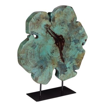 Bahati Blue Wood Sculpture