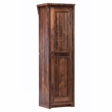 Rocky Creek Reclaimed Barn Wood Linen Closet - Tongue & Groove Barn Wood Plank Door Style