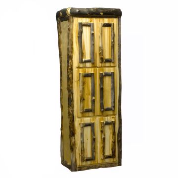 Beaver Creek Aspen 3 Tier Log Linen Closet