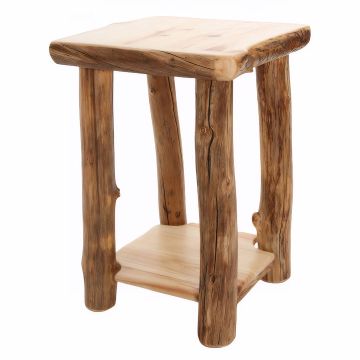 Beaver Creek Aspen Log Night Table