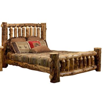 Beaver Creek Aspen Low Profile Rustic Bed