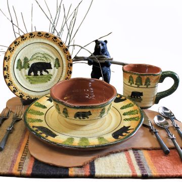Black Bear Stoneware Collection