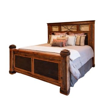 Forged Branch Reclaimed Barn Wood Bed