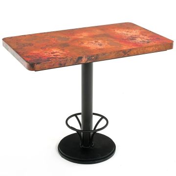 Buckhorn Saloon Hammered Copper Pub Table