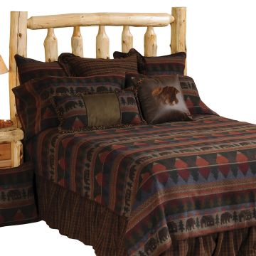 Cabin Bear Bedspread & Matching Softgoods