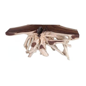 Aged-Driftwood Root Console Table	