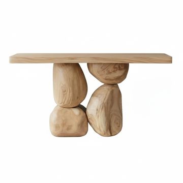 Riverstone Console in Natural Clear