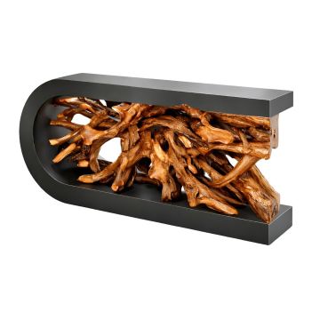 Carved Arch Console: Ebony